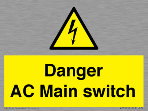 WE10058: Danger AC Main switch