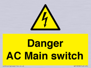 WE10058: Danger AC Main switch