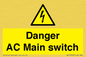 WE10058: Danger AC Main switch