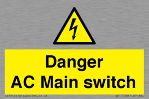 WE10058: Danger AC Main switch