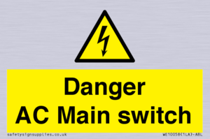 WE10058: Danger AC Main switch