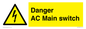 WE10058: Danger AC Main switch
