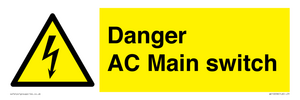WE10058: Danger AC Main switch