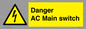 WE10058: Danger AC Main switch