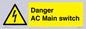 WE10058: Danger AC Main switch