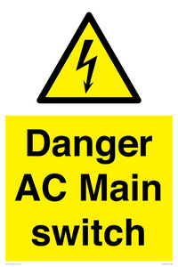 WE10058: Danger AC Main switch