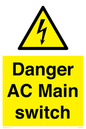 WE10058: Danger AC Main switch