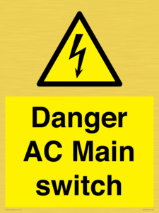 WE10058: Danger AC Main switch