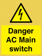 WE10058: Danger AC Main switch