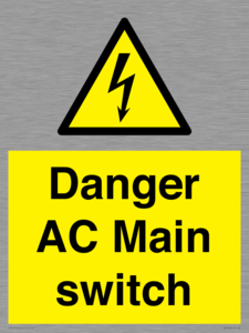 WE10058: Danger AC Main switch