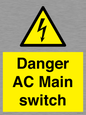 WE10058: Danger AC Main switch