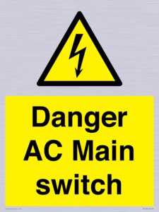 WE10058: Danger AC Main switch