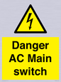 WE10058: Danger AC Main switch