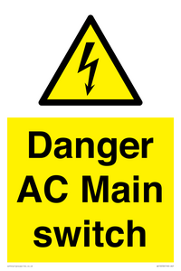 WE10058: Danger AC Main switch
