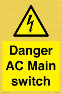 WE10058: Danger AC Main switch