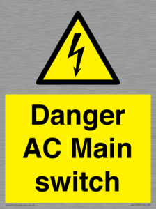 WE10058: Danger AC Main switch