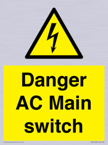 WE10058: Danger AC Main switch