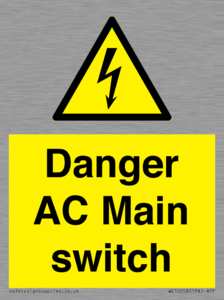 WE10058: Danger AC Main switch