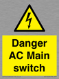 WE10058: Danger AC Main switch