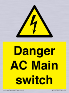 WE10058: Danger AC Main switch