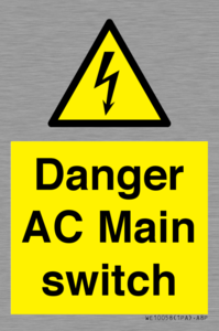 WE10058: Danger AC Main switch