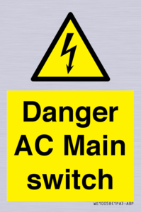 WE10058: Danger AC Main switch
