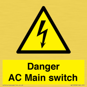 WE10058: Danger AC Main switch