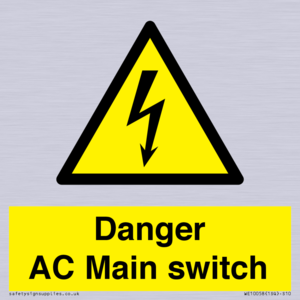 WE10058: Danger AC Main switch