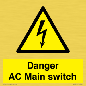 WE10058: Danger AC Main switch