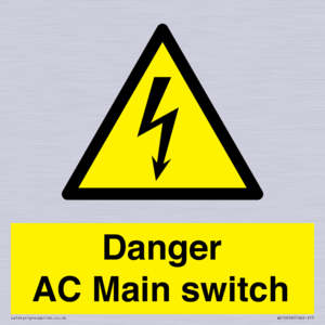 WE10058: Danger AC Main switch