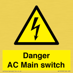 WE10058: Danger AC Main switch