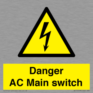 WE10058: Danger AC Main switch