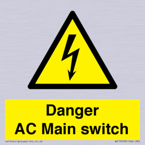 WE10058: Danger AC Main switch