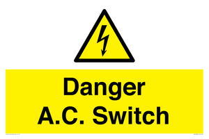 WE10062: Danger A.C. Switch