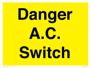 WE10062: Danger A.C. Switch