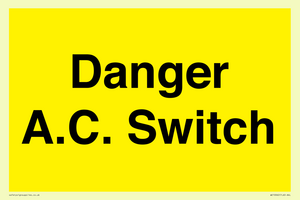 WE10062: Danger A.C. Switch