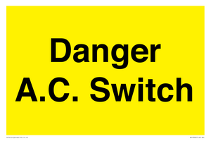 WE10062: Danger A.C. Switch