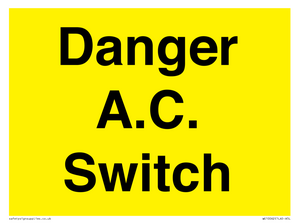 WE10062: Danger A.C. Switch