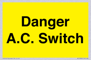 WE10062: Danger A.C. Switch