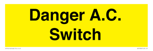 WE10062: Danger A.C. Switch