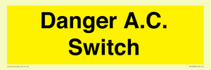 WE10062: Danger A.C. Switch