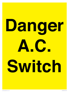 WE10062: Danger A.C. Switch