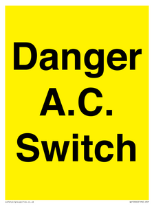 WE10062: Danger A.C. Switch