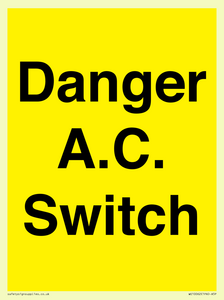WE10062: Danger A.C. Switch