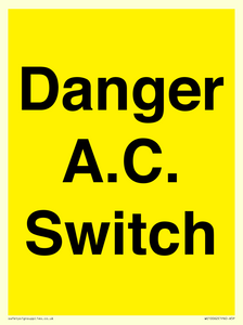 WE10062: Danger A.C. Switch