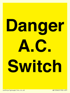 WE10062: Danger A.C. Switch