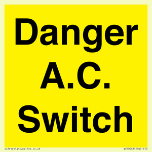 WE10062: Danger A.C. Switch
