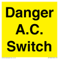 WE10062: Danger A.C. Switch