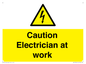 WE10704: Caution Electrician at work