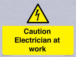 WE10704: Caution Electrician at work